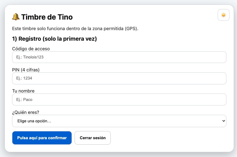 Captura del timbre online